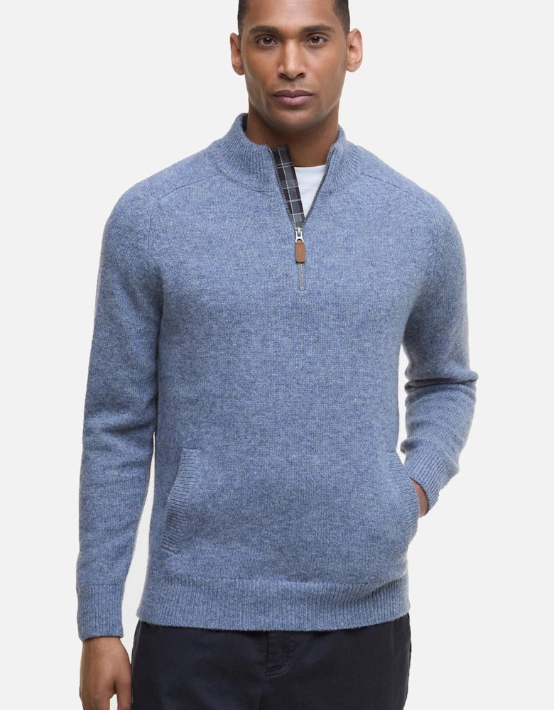 Talder Half Zip Light Blue