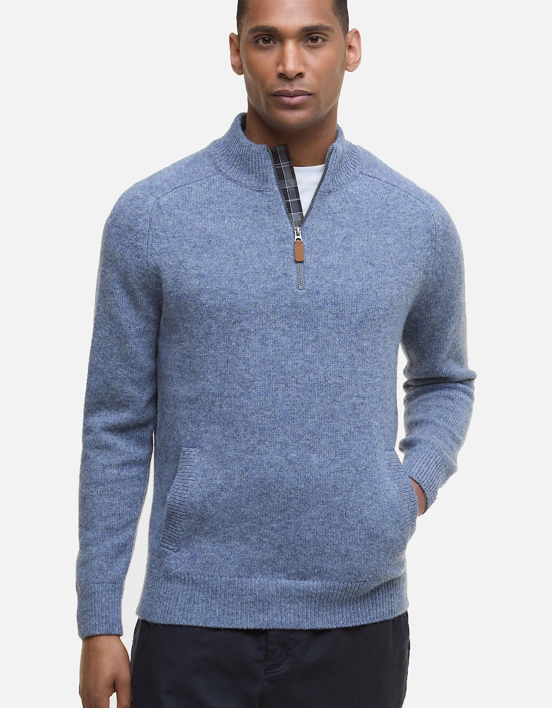 Talder Half Zip Light Blue