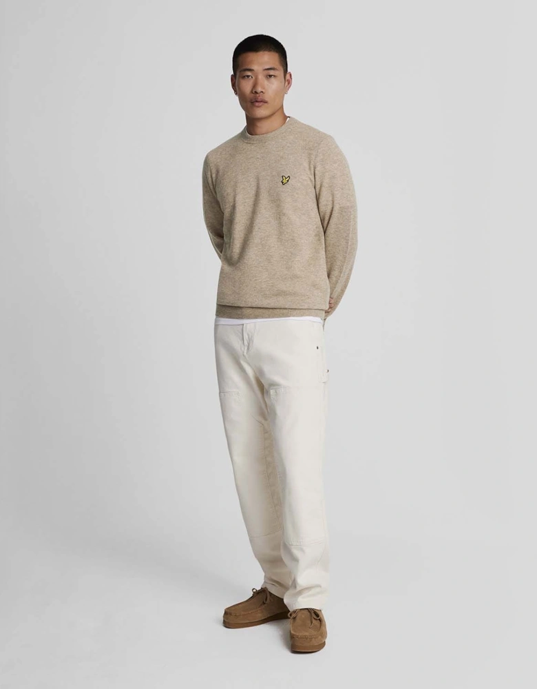 Lambswool Blend Crew Neck Jumper