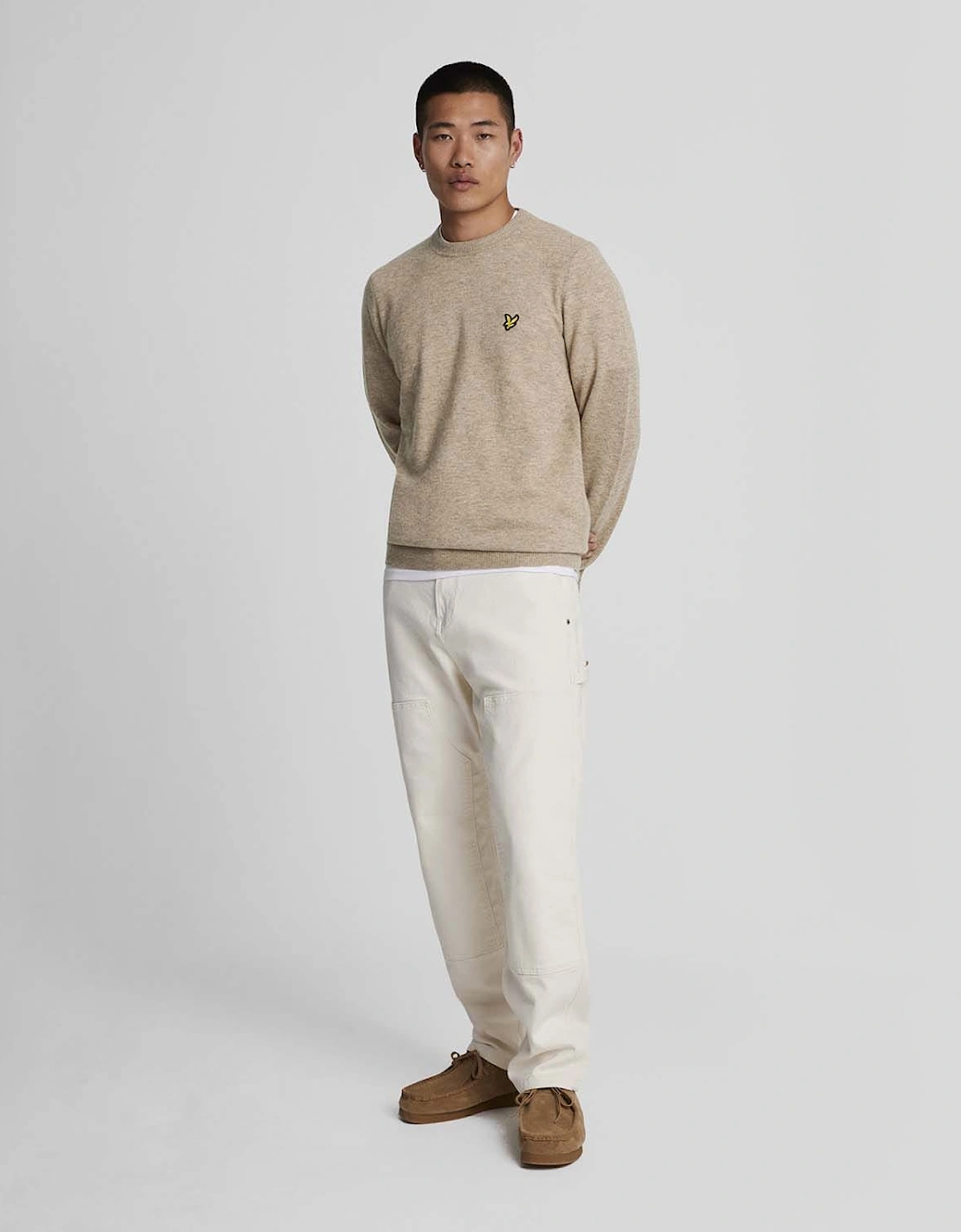 Lambswool Blend Crew Neck Jumper