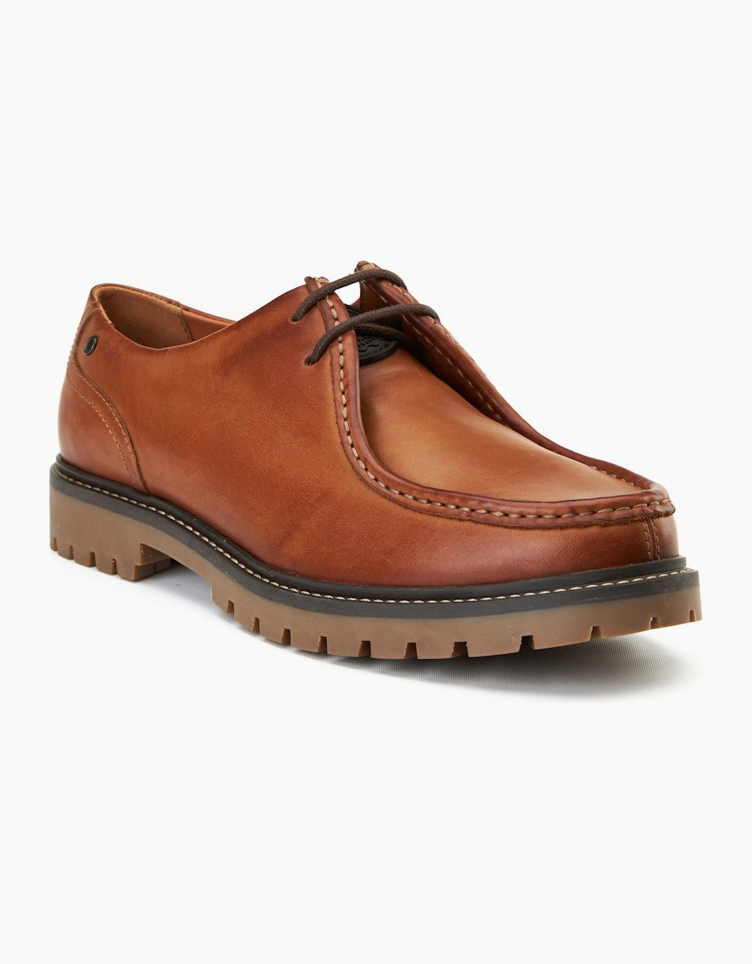 Base London Men's Carbon Wallaby Leather Derby Shoes - Tan - Size 7 (41) - Image 5