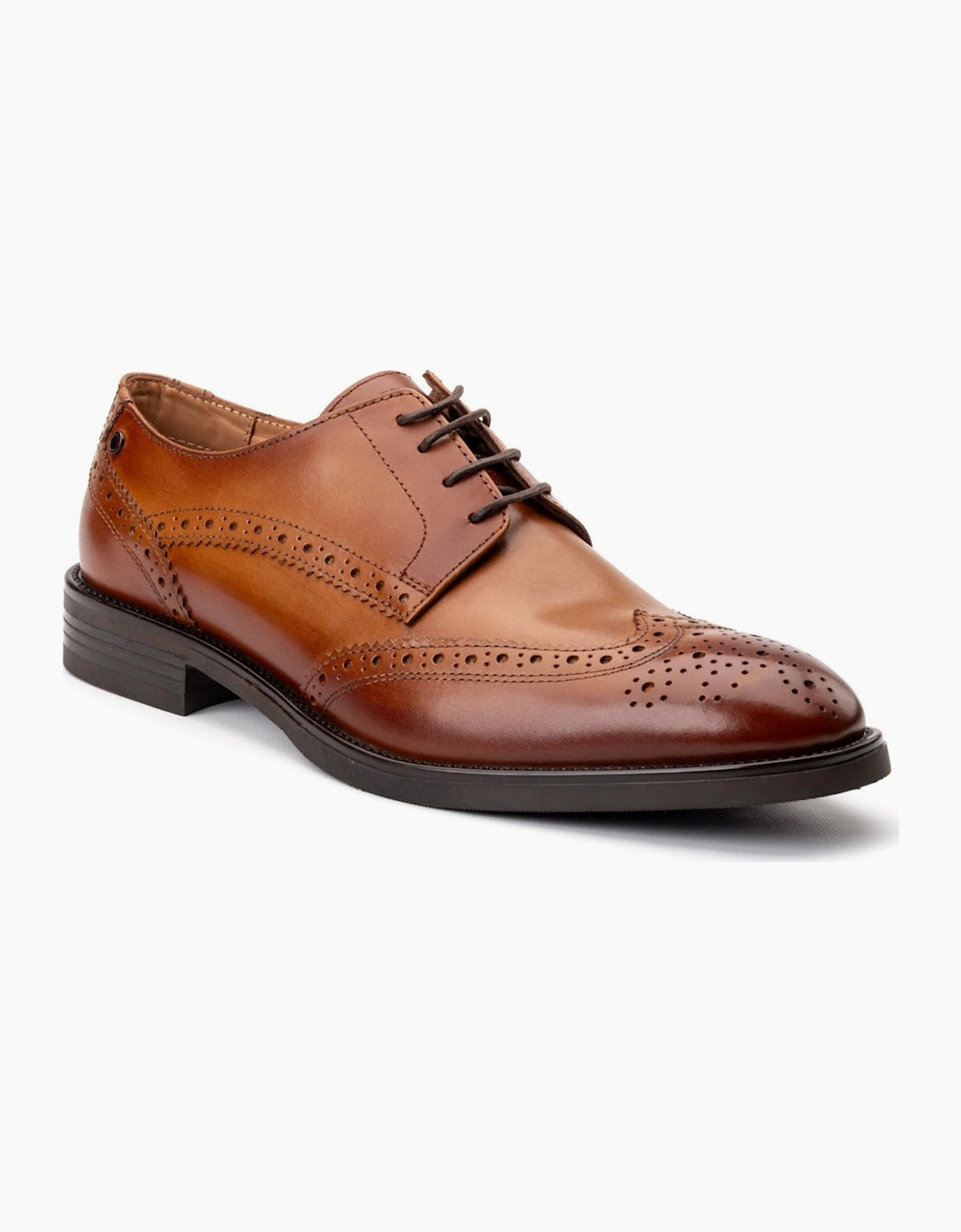 Base Men's Pocket Mens Brogues - Brown - Size: 12