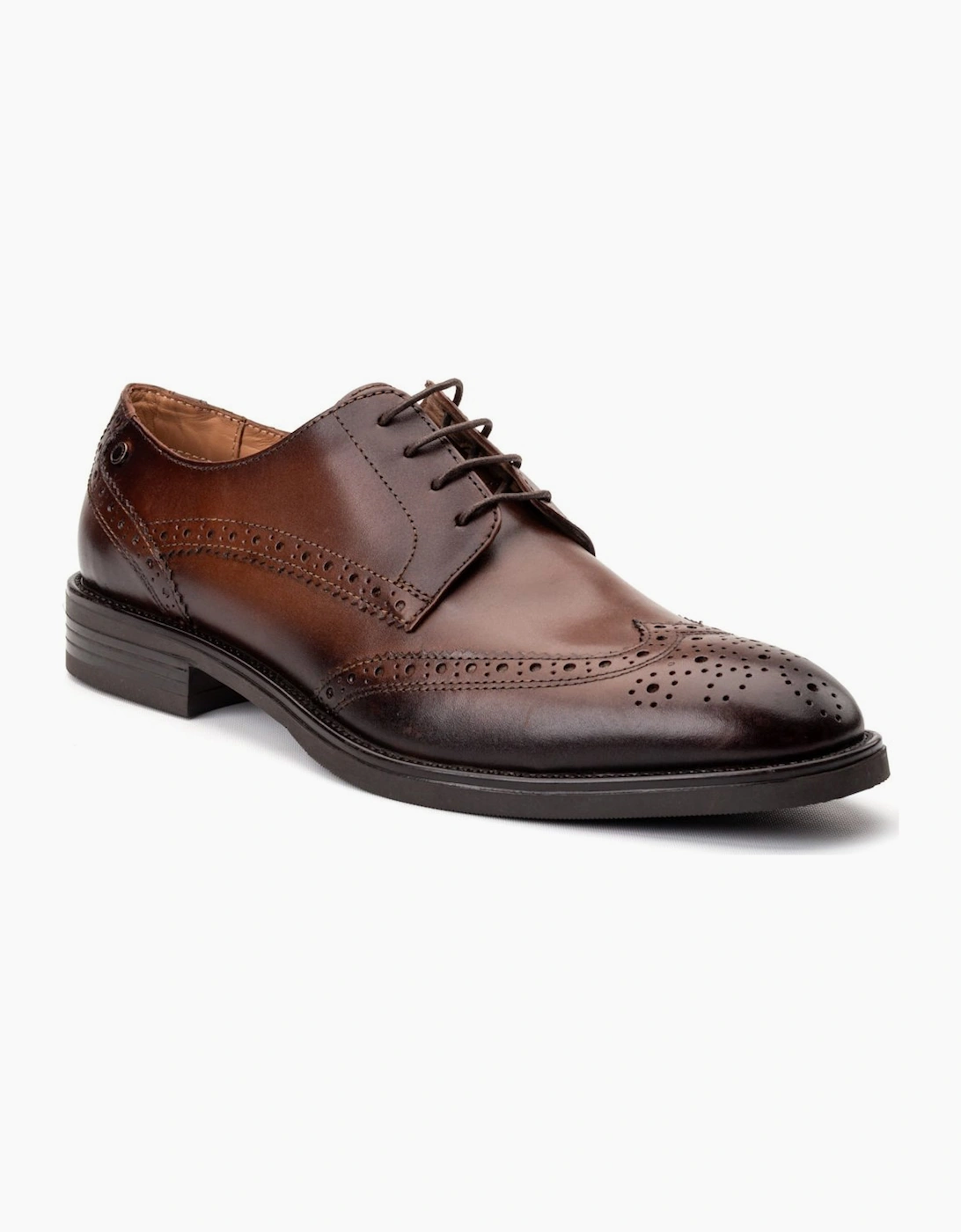Base Men's Brown Pocket Brogues - Size: 10