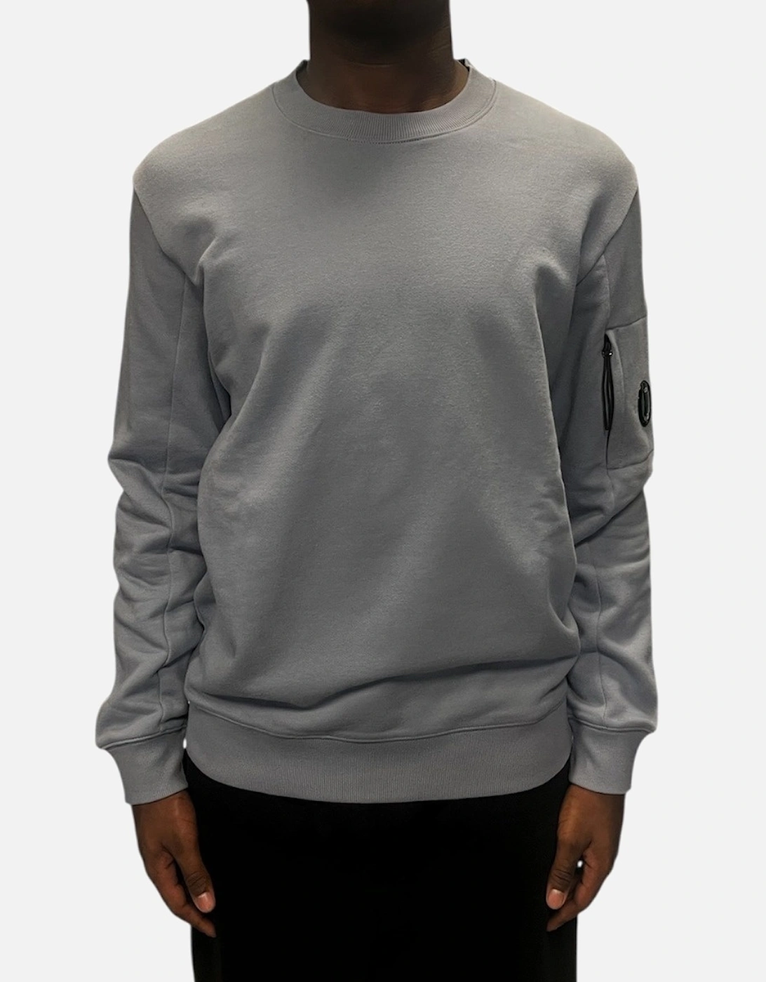 Diagonal Raised Fleece Lens Sweatshirt - Drizzle Grey, 4 of 3