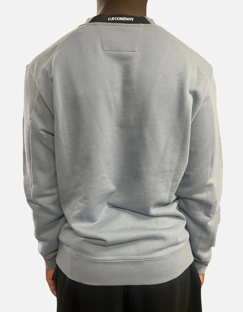 Diagonal Raised Fleece Lens Sweatshirt - Drizzle Grey