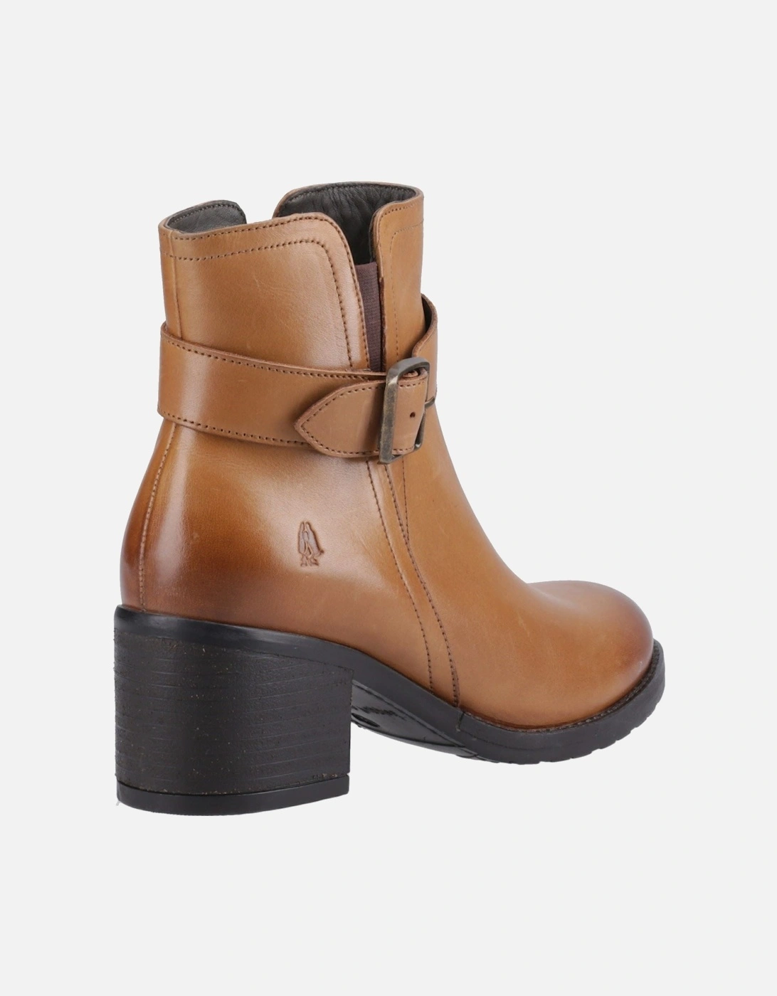 Hensley Leather Women's Tan Heeled Ankle Boots