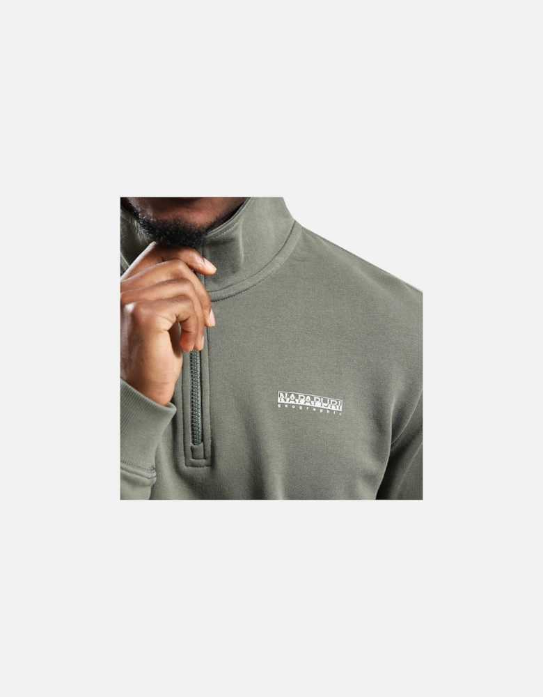 Small Box Half Zip Sweatshirt Tea Leaf
