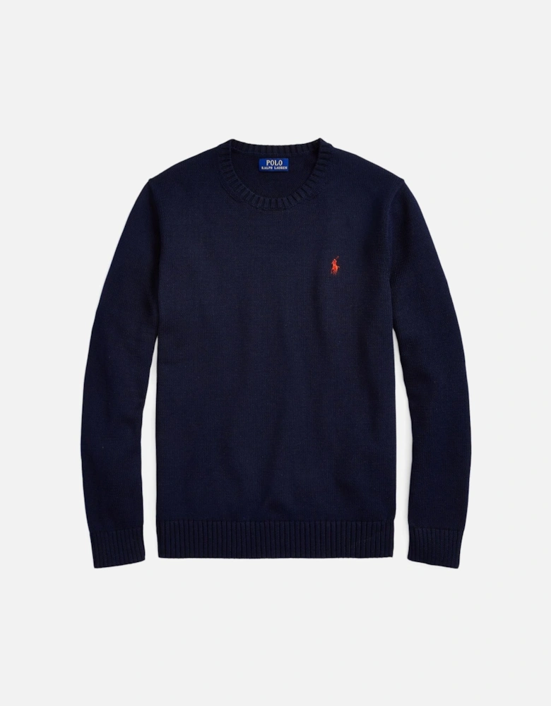 Ralph Lauren Cotton Crewneck Sweater - Hunter Navy