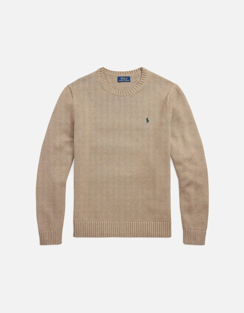 Ralph Lauren Cotton Crewneck Sweater - Bronze Melange