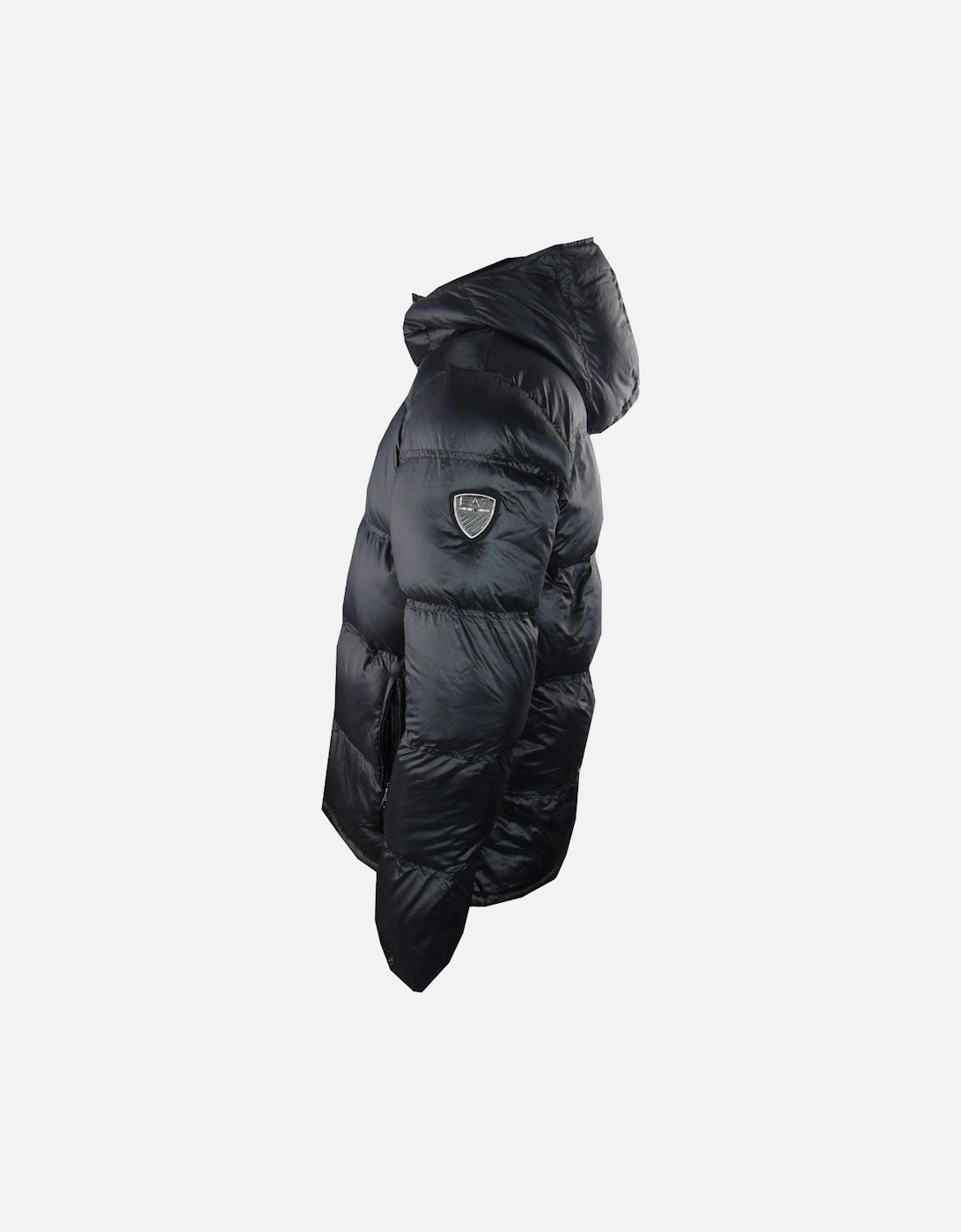 Plain Black Hooded Jacket