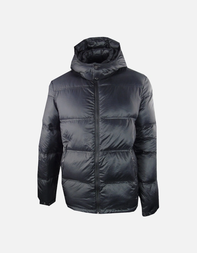 Plain Black Hooded Jacket