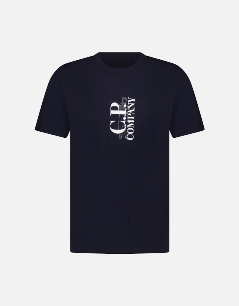 30/1 Sailor Logo T-Shirt Navy