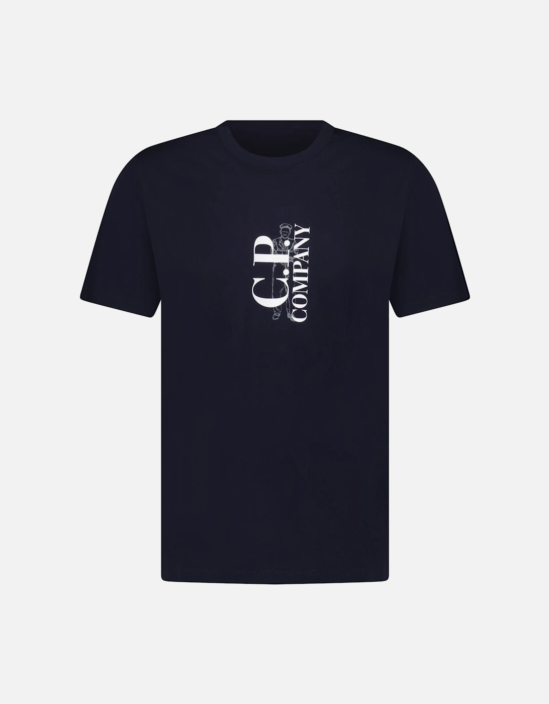 30/1 Sailor Logo T-Shirt Navy, 3 of 2