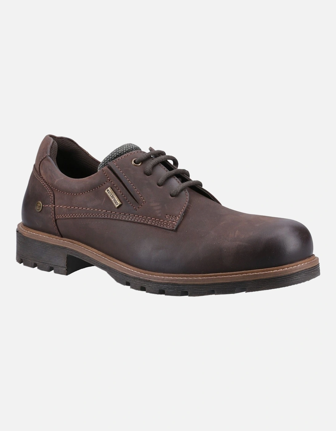 Ebrington Leather Men's Brown Lace-Up Shoes, 6 of 5