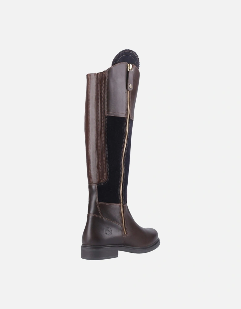 Buscot Leather Women's Brown/Navy Boots