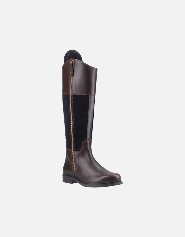 Buscot Leather Women's Brown/Navy Boots