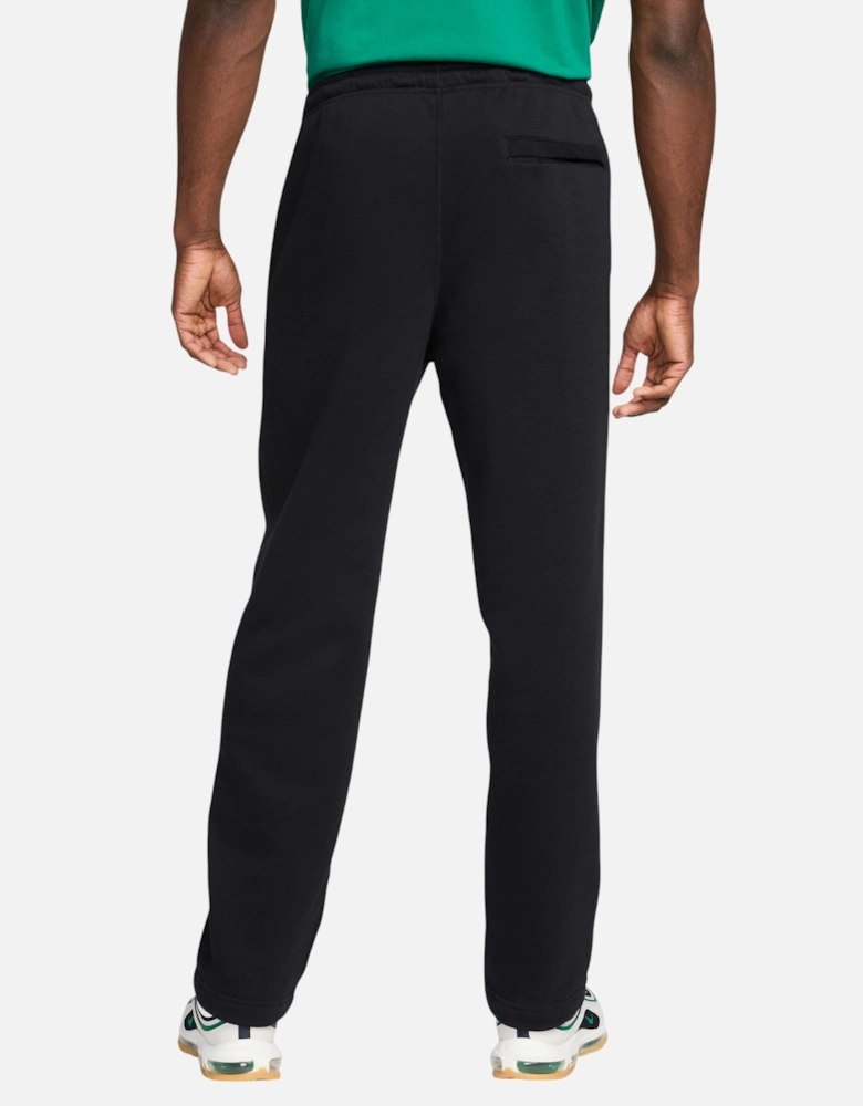 FZ0775 Mens Fleece Joggers Open Hem Trousers Club Sport Bottoms