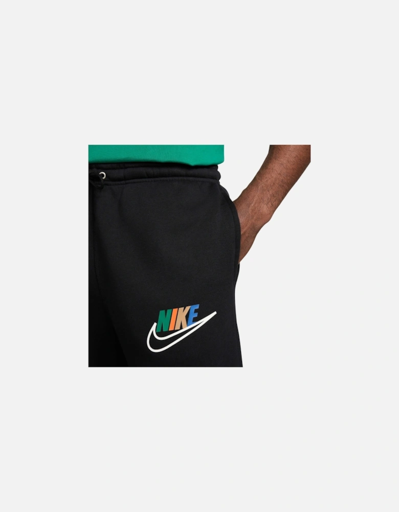 FZ0775 Mens Fleece Joggers Open Hem Trousers Club Sport Bottoms