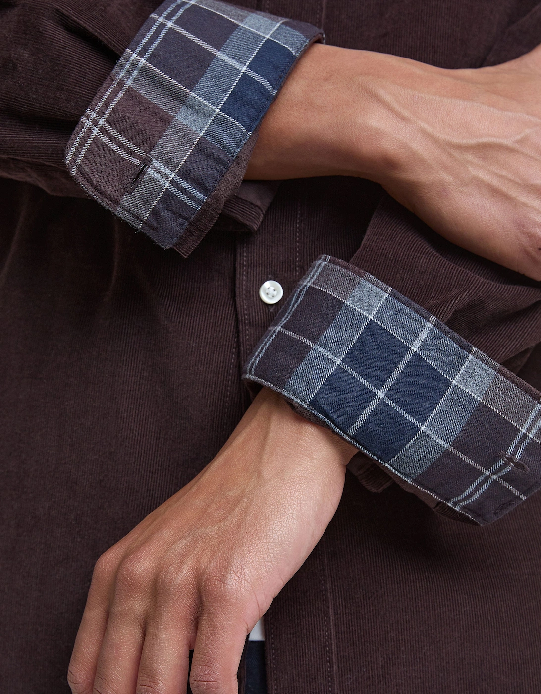 Ramsey Corduroy Shirt Dark Oak