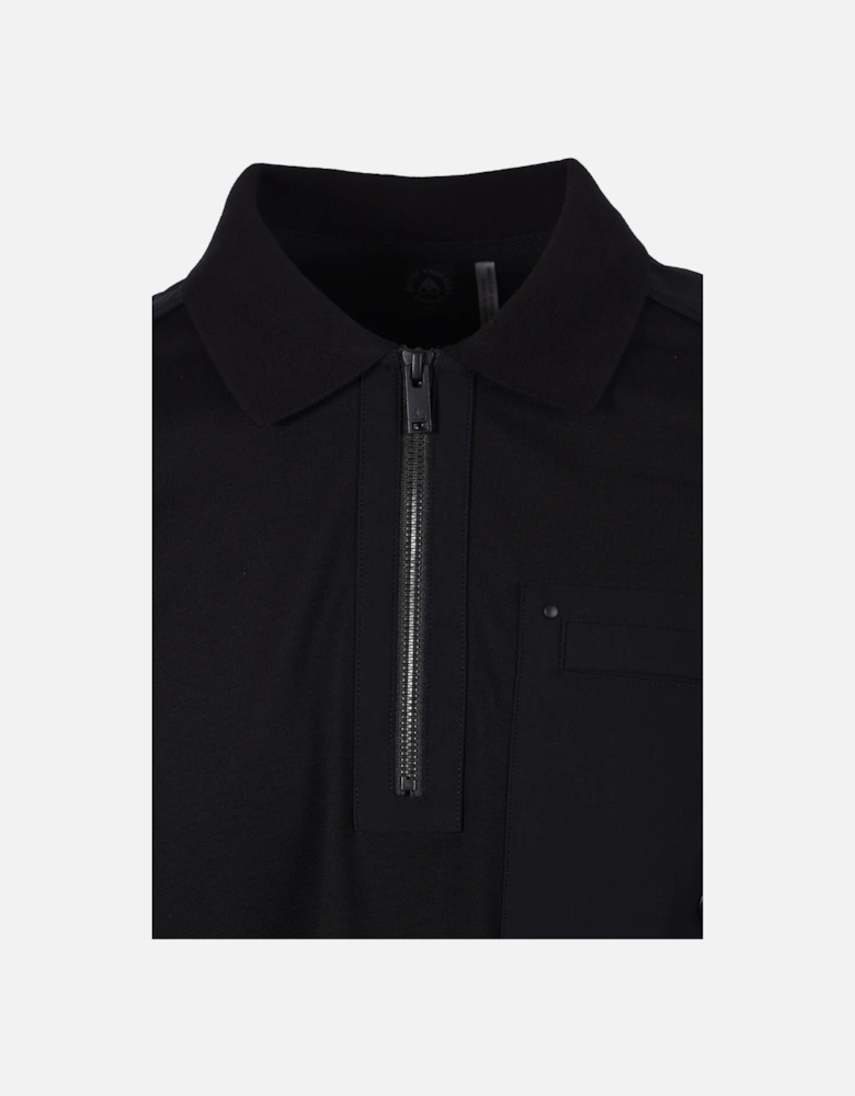 Dalon Long Sleeved Polo Shirt Black