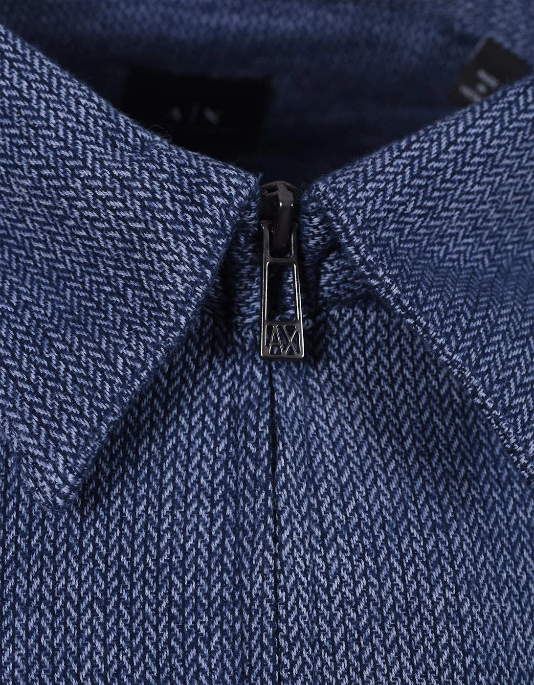 Overshirt Blue Herringbone