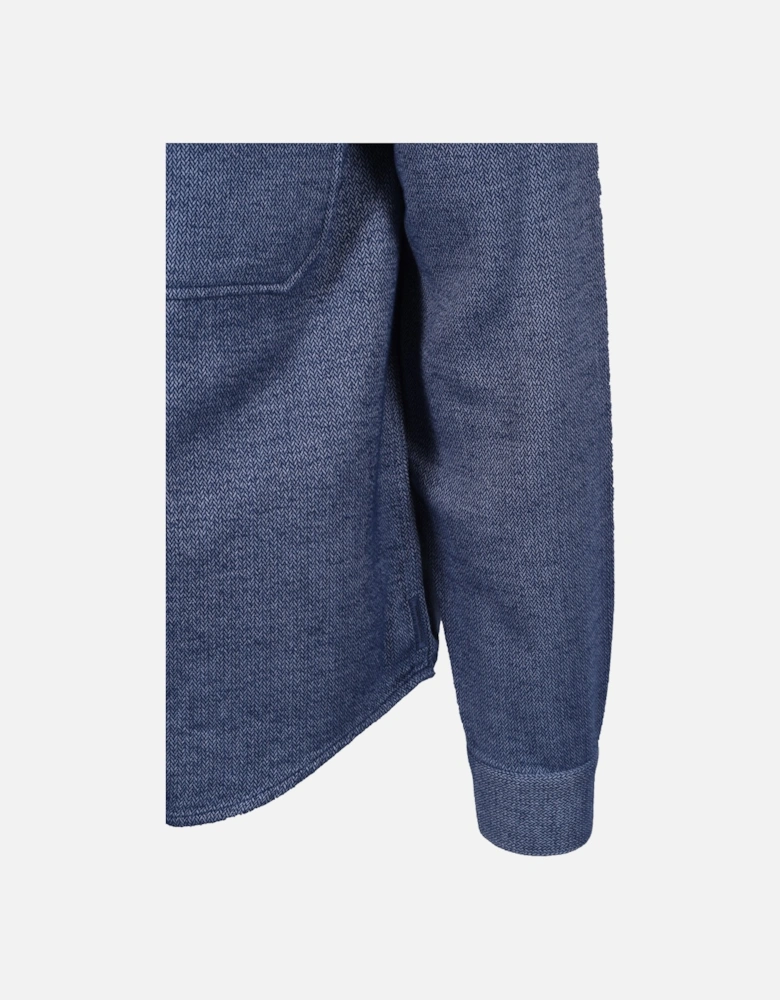 Overshirt Blue Herringbone
