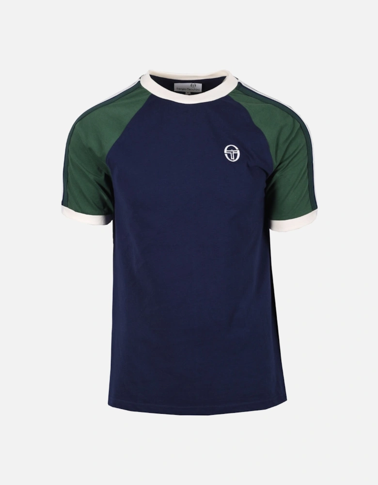 Hadow Ringer T-Shirt Maritime Blue/Eden