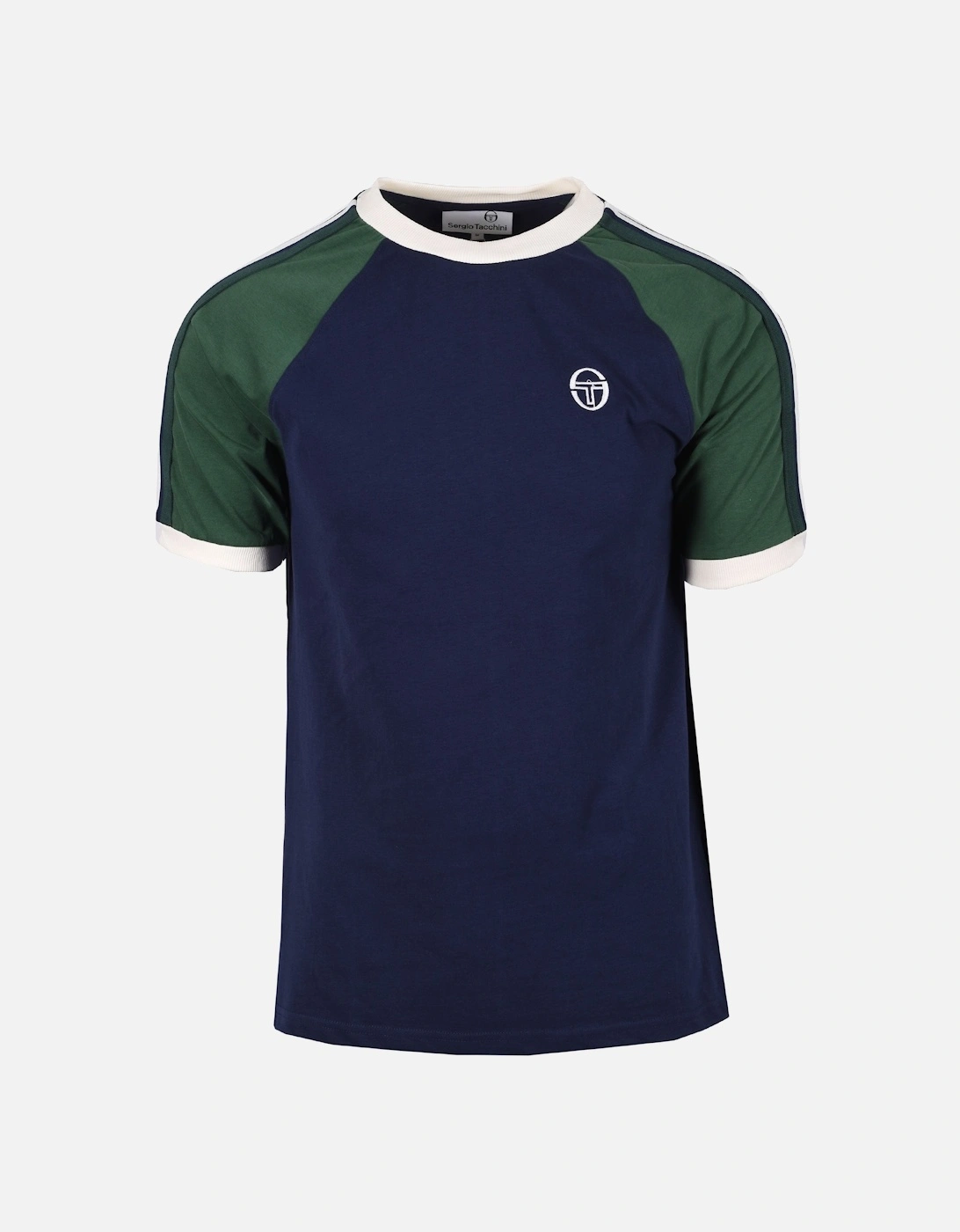 Hadow Ringer T-Shirt Maritime Blue/Eden, 4 of 3