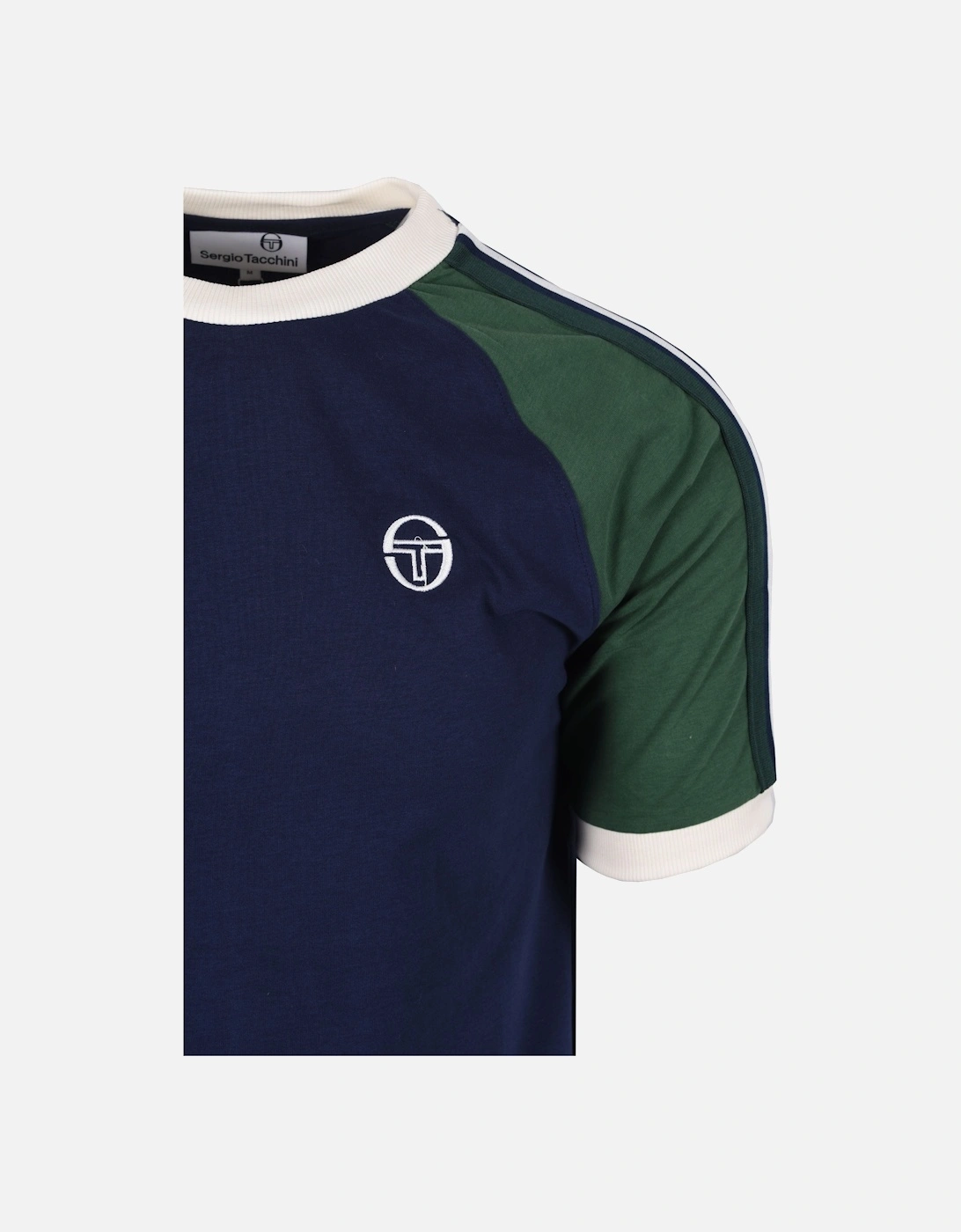 Hadow Ringer T-Shirt Maritime Blue/Eden