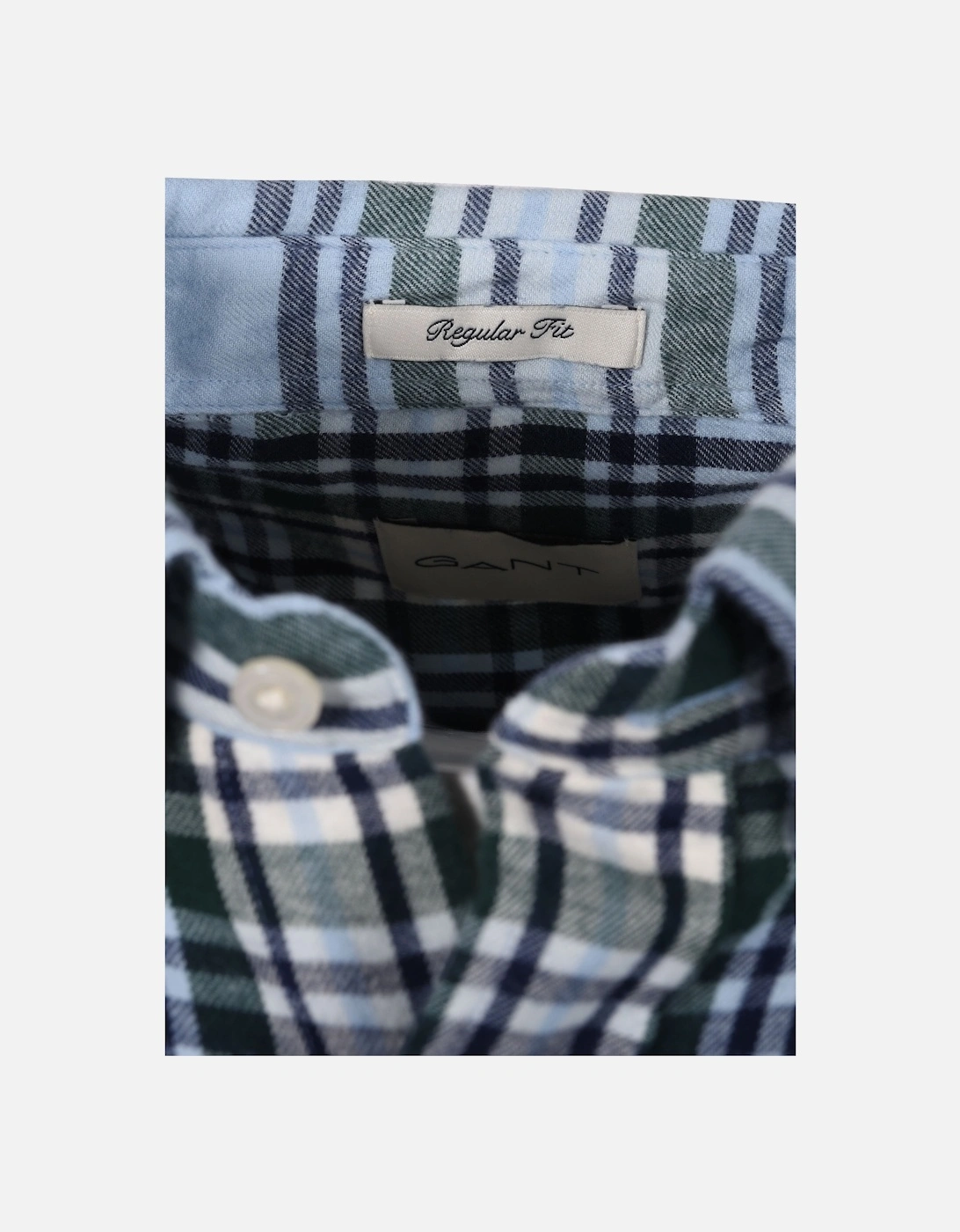 Windblown Flannel Check Shirt Fresh Blue