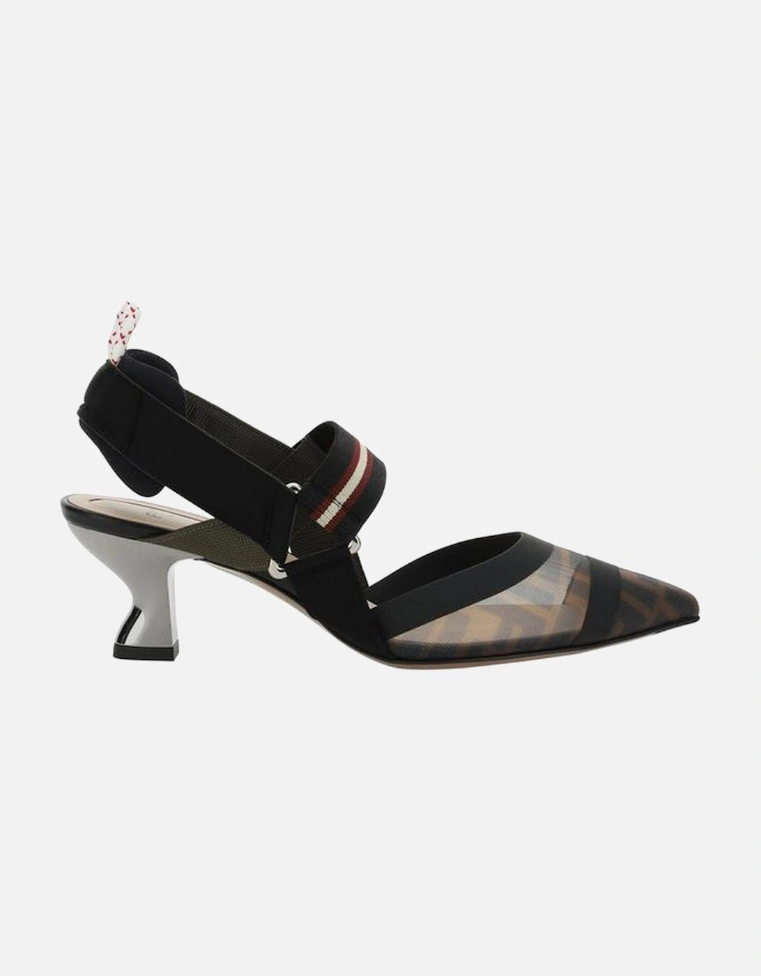 Transparent Mesh Sling-Back Kitten Heel Pumps Women - Multicolor, 5 of 4