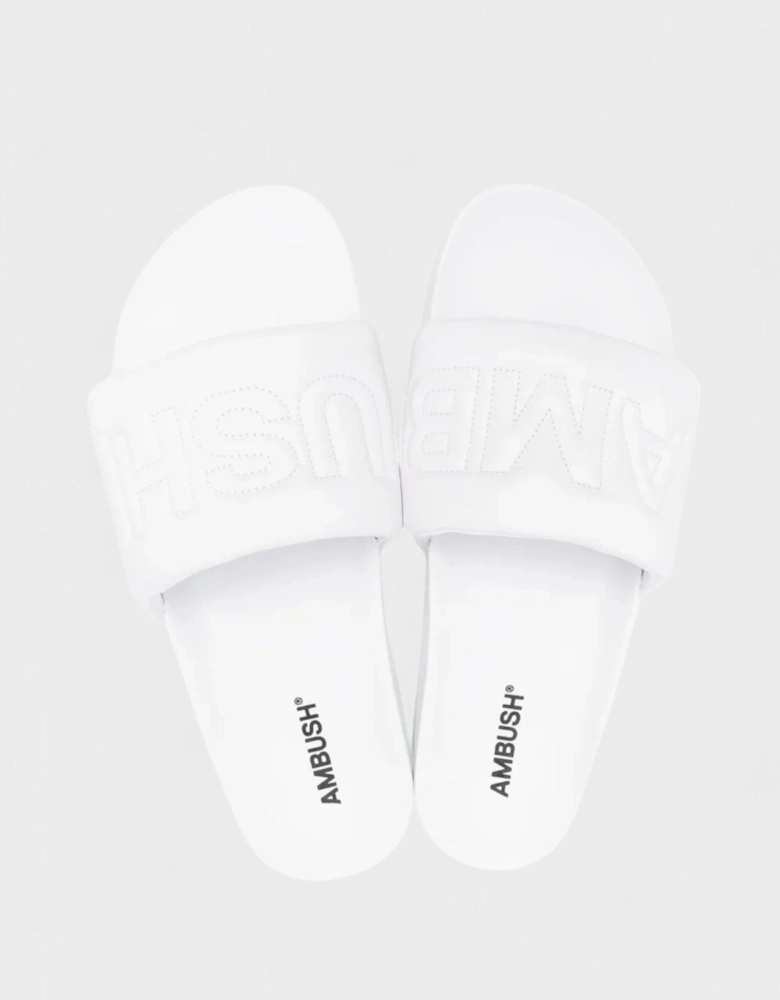Ambush Quilted Slider White