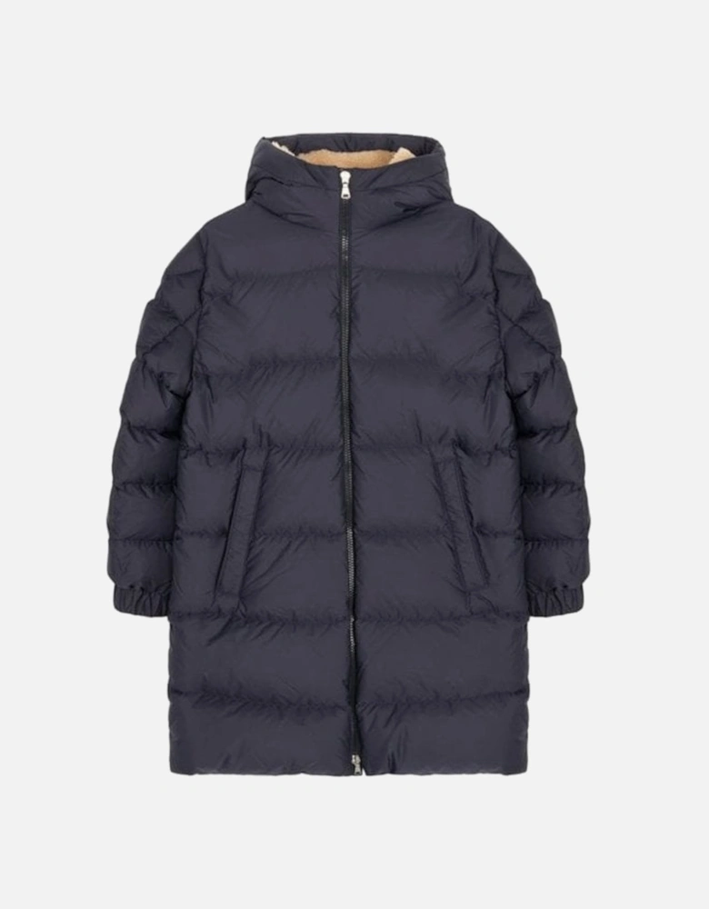 Kids Lentille Long Coat Navy