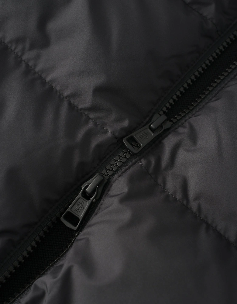 Zip Through Hybrid Cardigan Black
