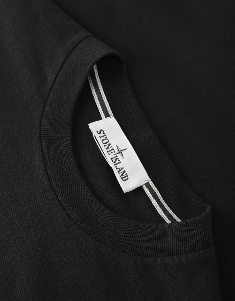 S0233 Branded Cotton T-Shirt Black