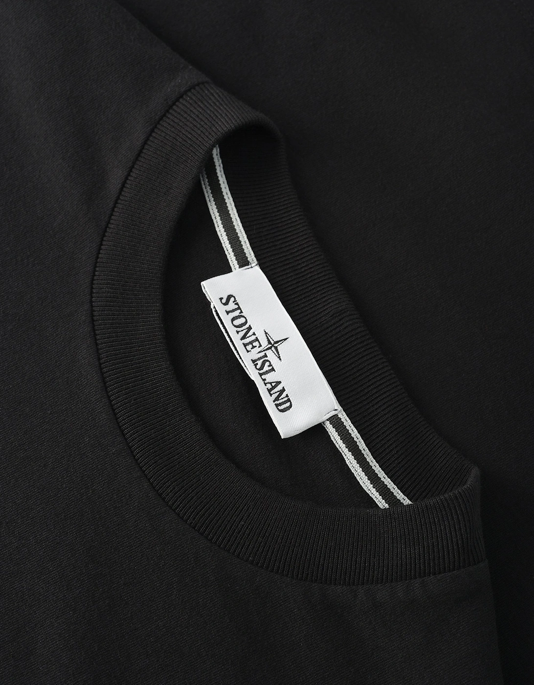 S0233 Branded Cotton T-Shirt Black