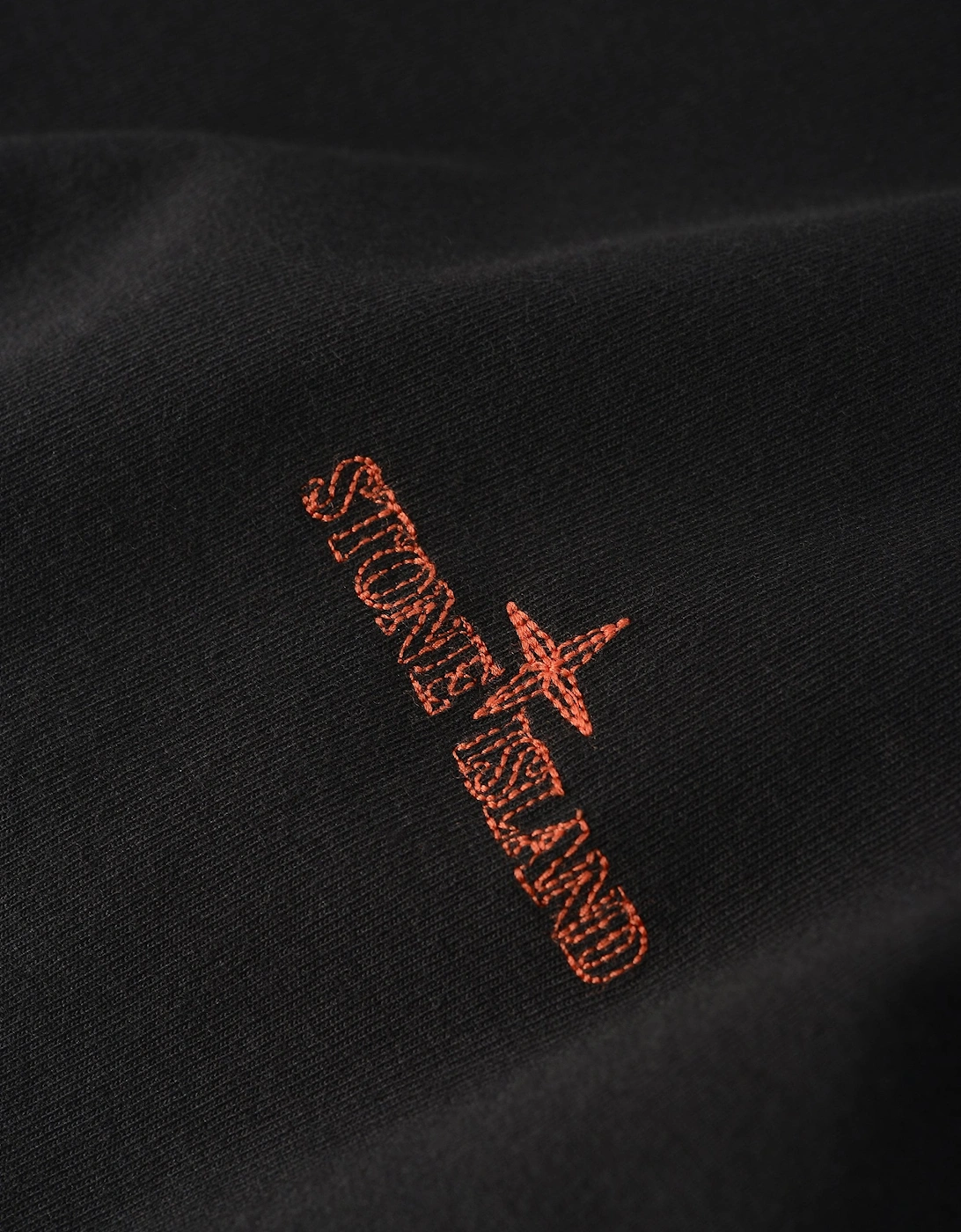 S0233 Branded Cotton T-Shirt Black