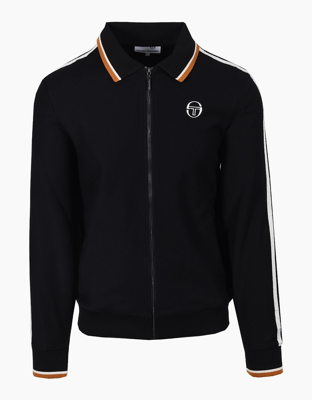 Men's Sergio Tacchini Giorno Track Top Black - Size: 40