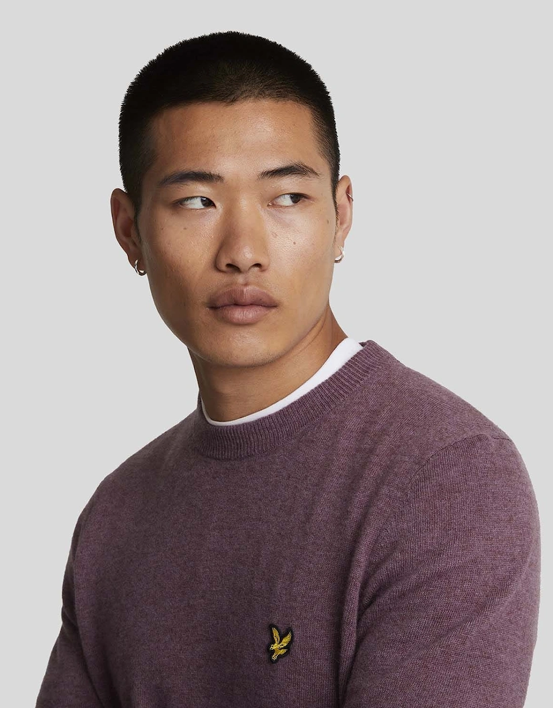 Lambswool Blend Crew Neck Jumper