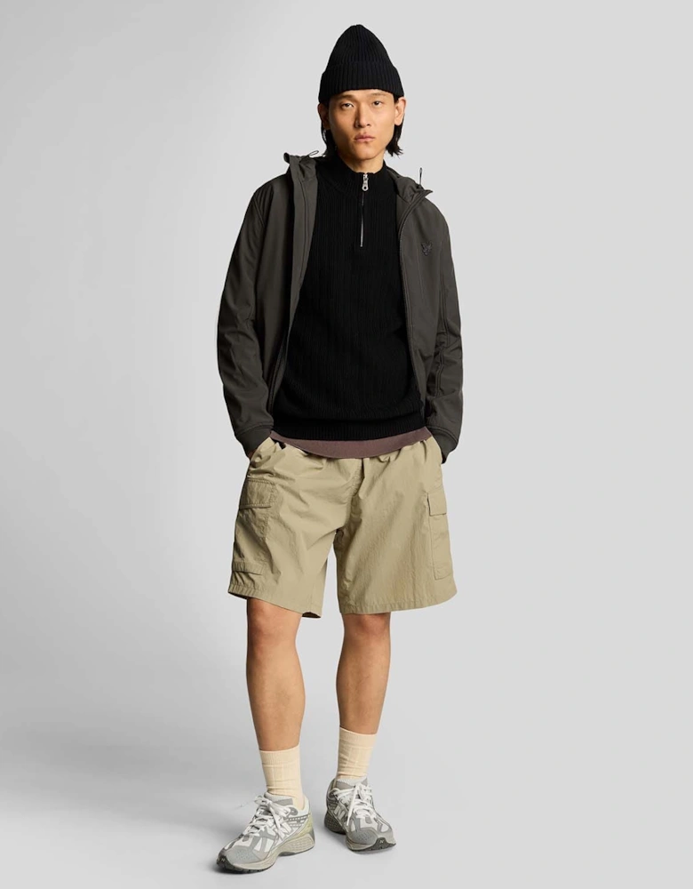 Ribbed Quarter Zip Jumper