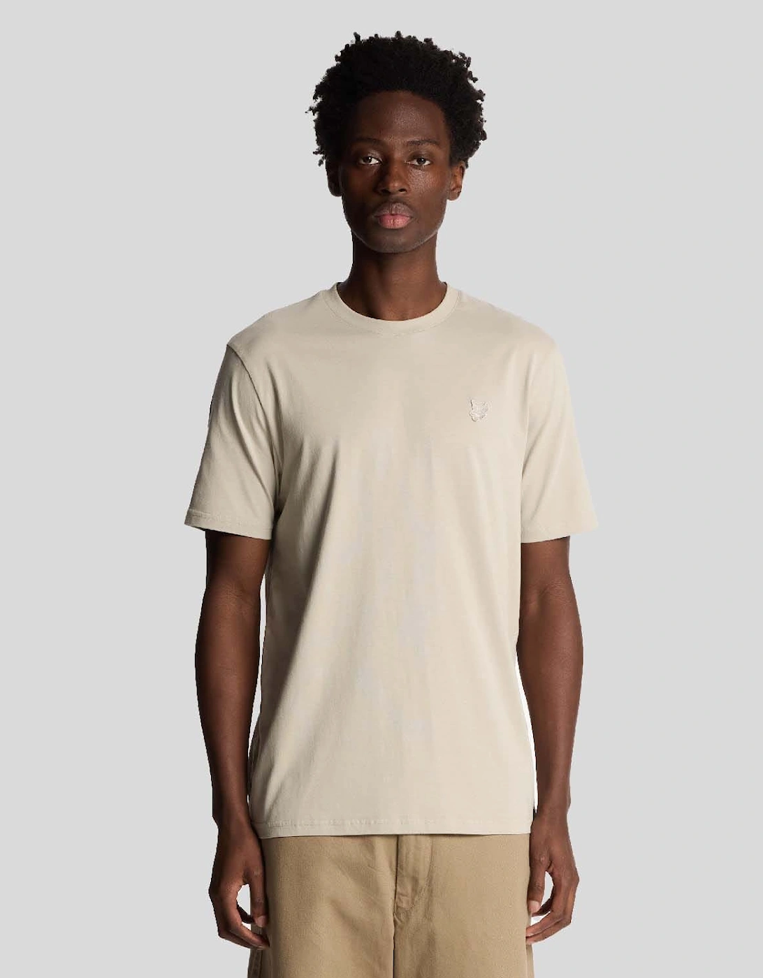 Lyle And Scott Men's Cream Superfine Cotton T-Shirt - : 40 L
