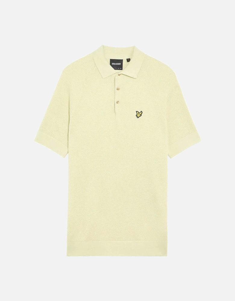Linen Blend Knitted Polo Shirt
