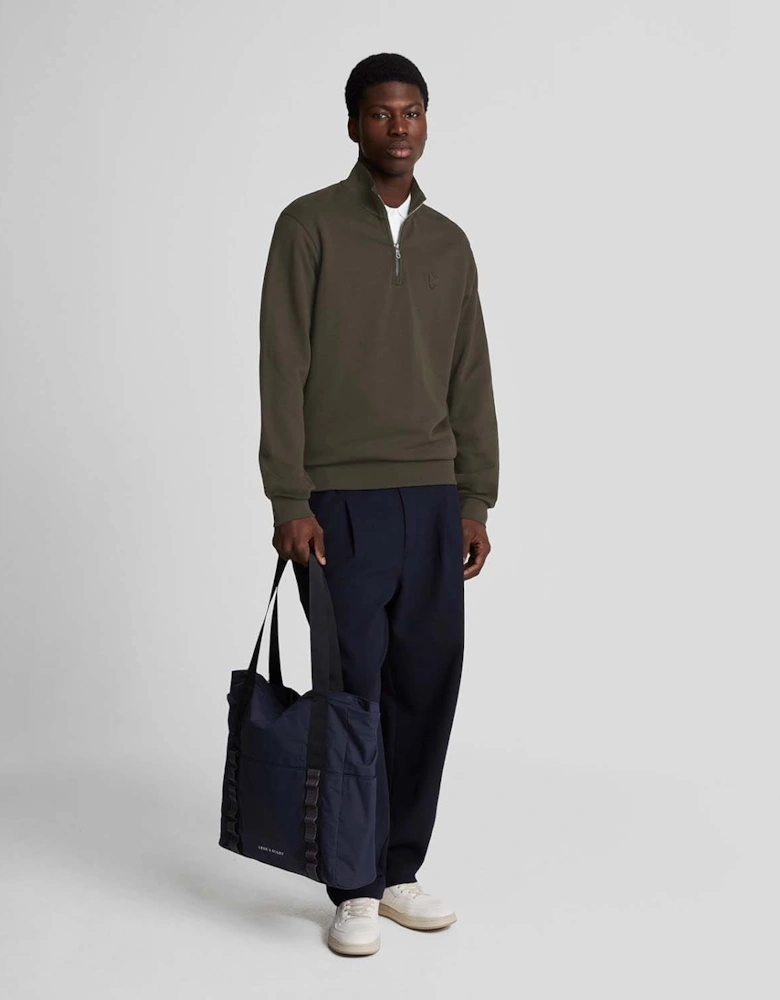 Tonal Eagle Quarter Zip Sweatshirt