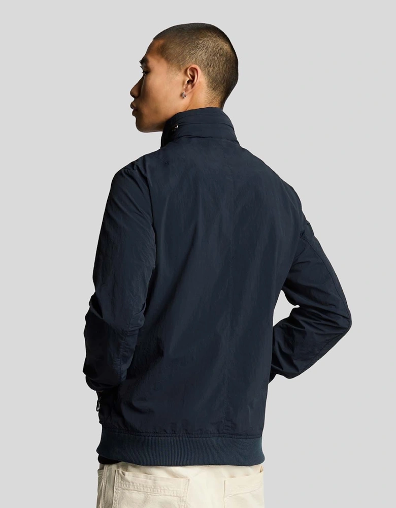 Hooded Crinkle Nylon Pocket Jacket