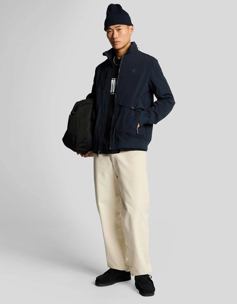 Hooded Crinkle Nylon Pocket Jacket