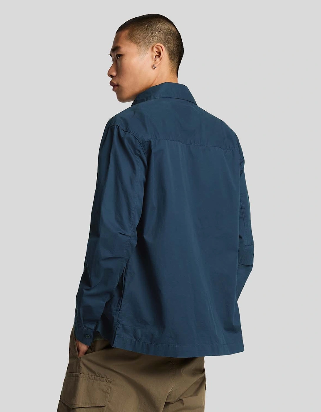 Pleated Pocket Overshirt