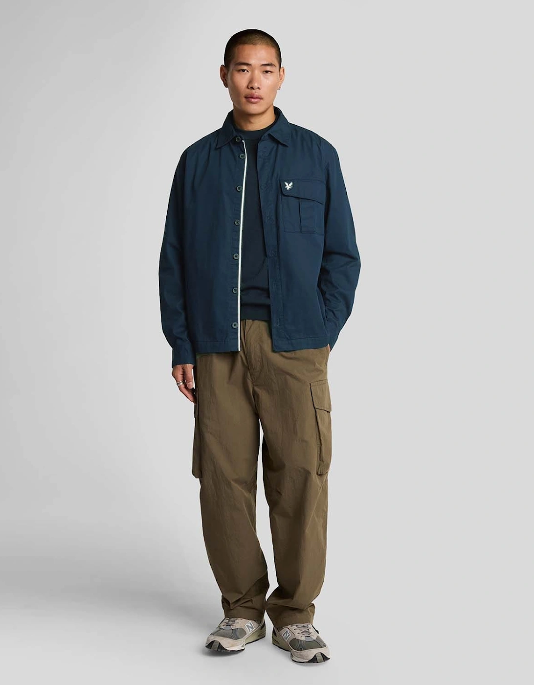 Pleated Pocket Overshirt