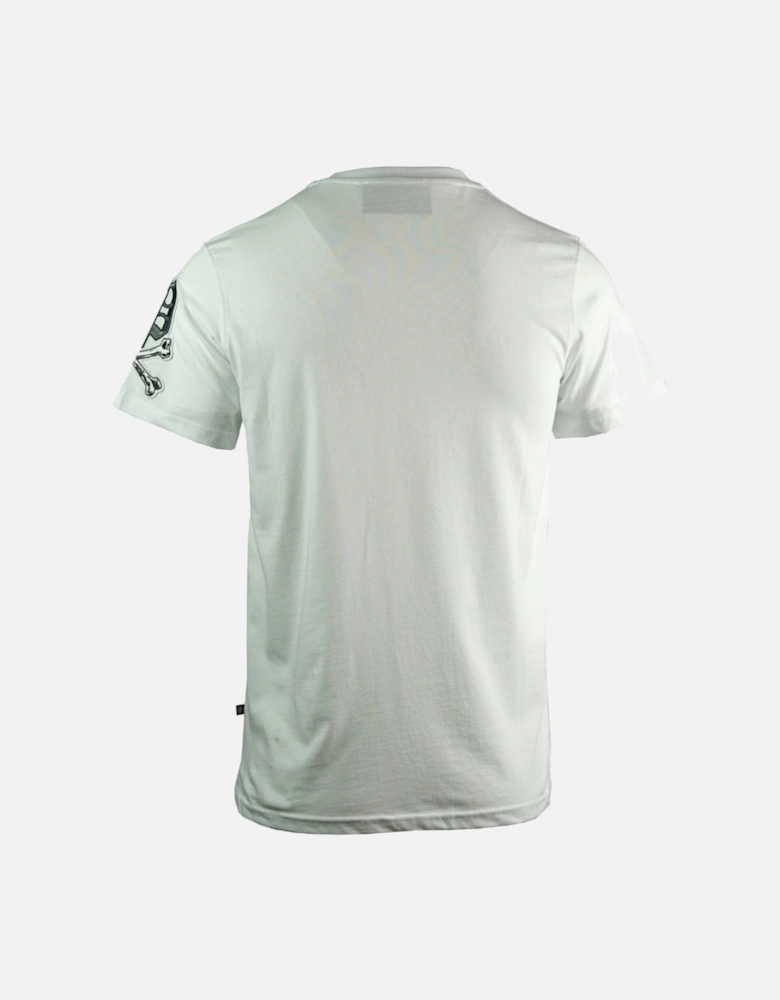 Mint Cross Bones Design White T-Shirt