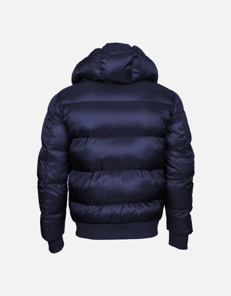 Navy Blue Hooded Jacket