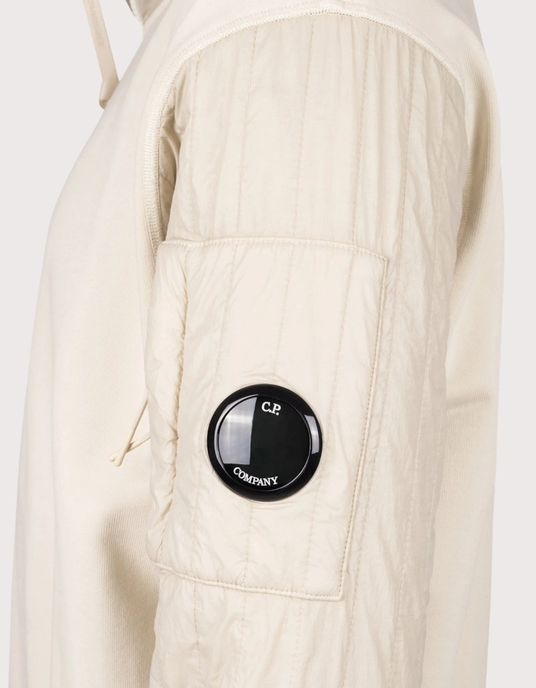Diagonal Raised Fleece Quarter Zip Sweatshirt
